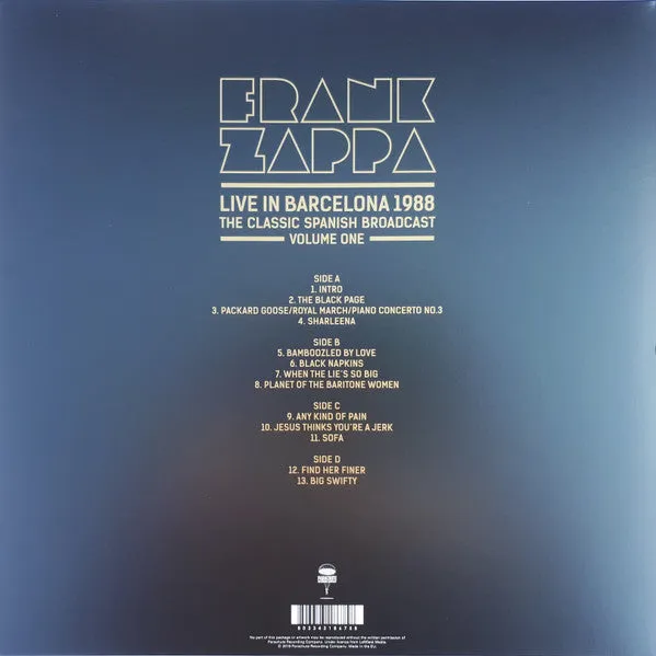 2LP Frank Zappa | Live In Barcelona 1988 Volume One [Red Vinyl]