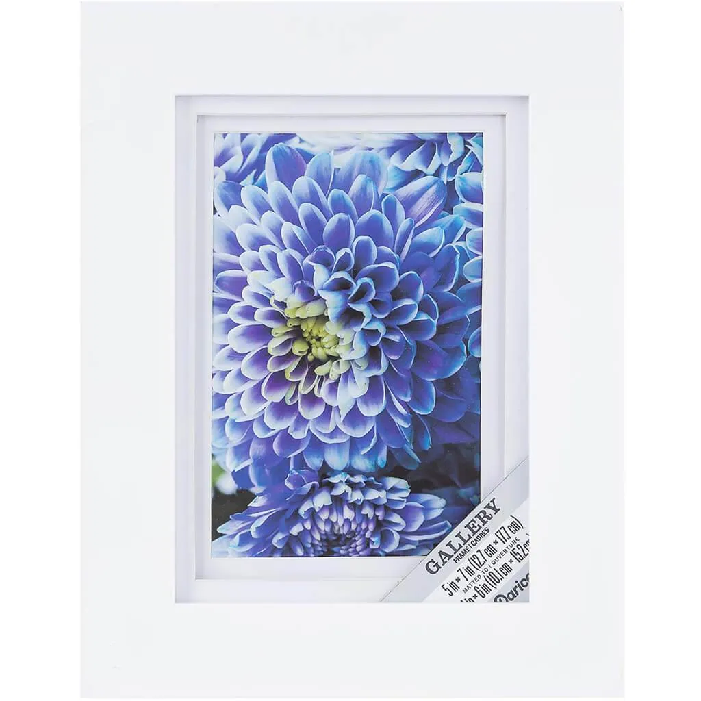 5 x 7 White Picture Frame: 7.01 x 9.06 inches