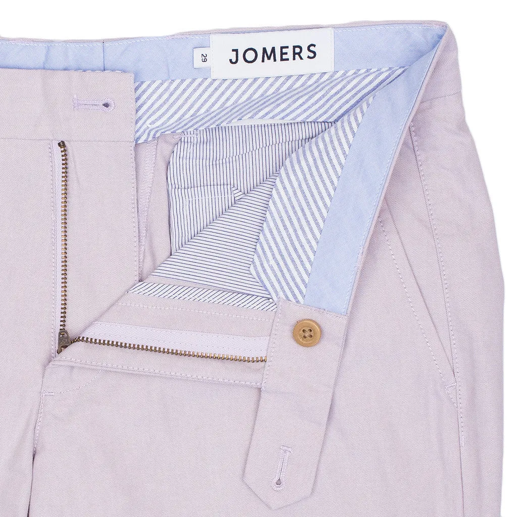 Almira (Slim) - Lilac Oxford Chinos