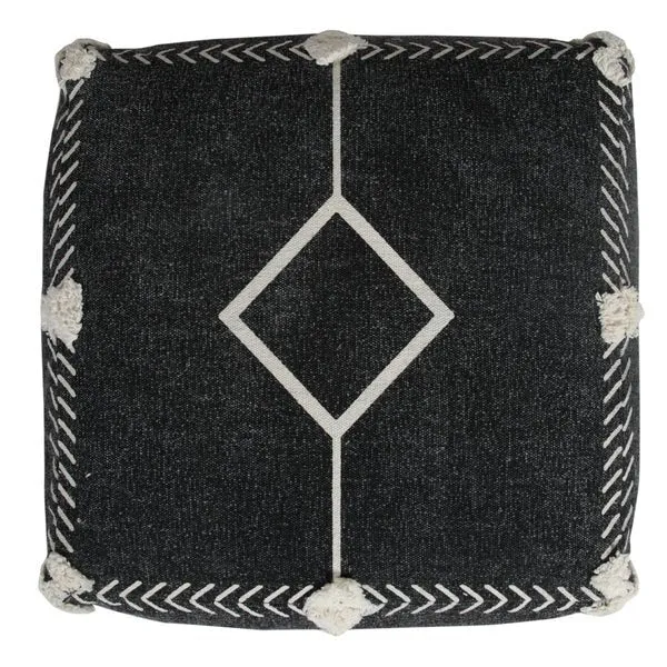 Avant-garde 34048BLK Black Pouf