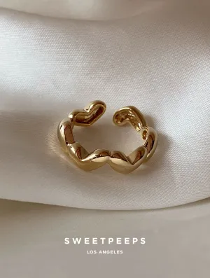 Avant-Garde Heart Ring