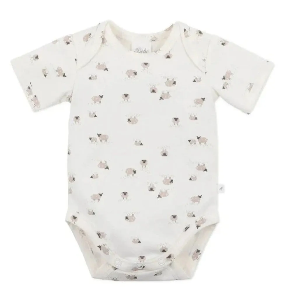 BEBE SHEEP ENVELOP NECK BODYSUIT