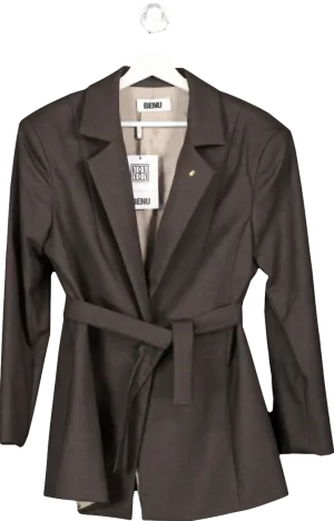 Benu Brown Tailored Jacket UK L