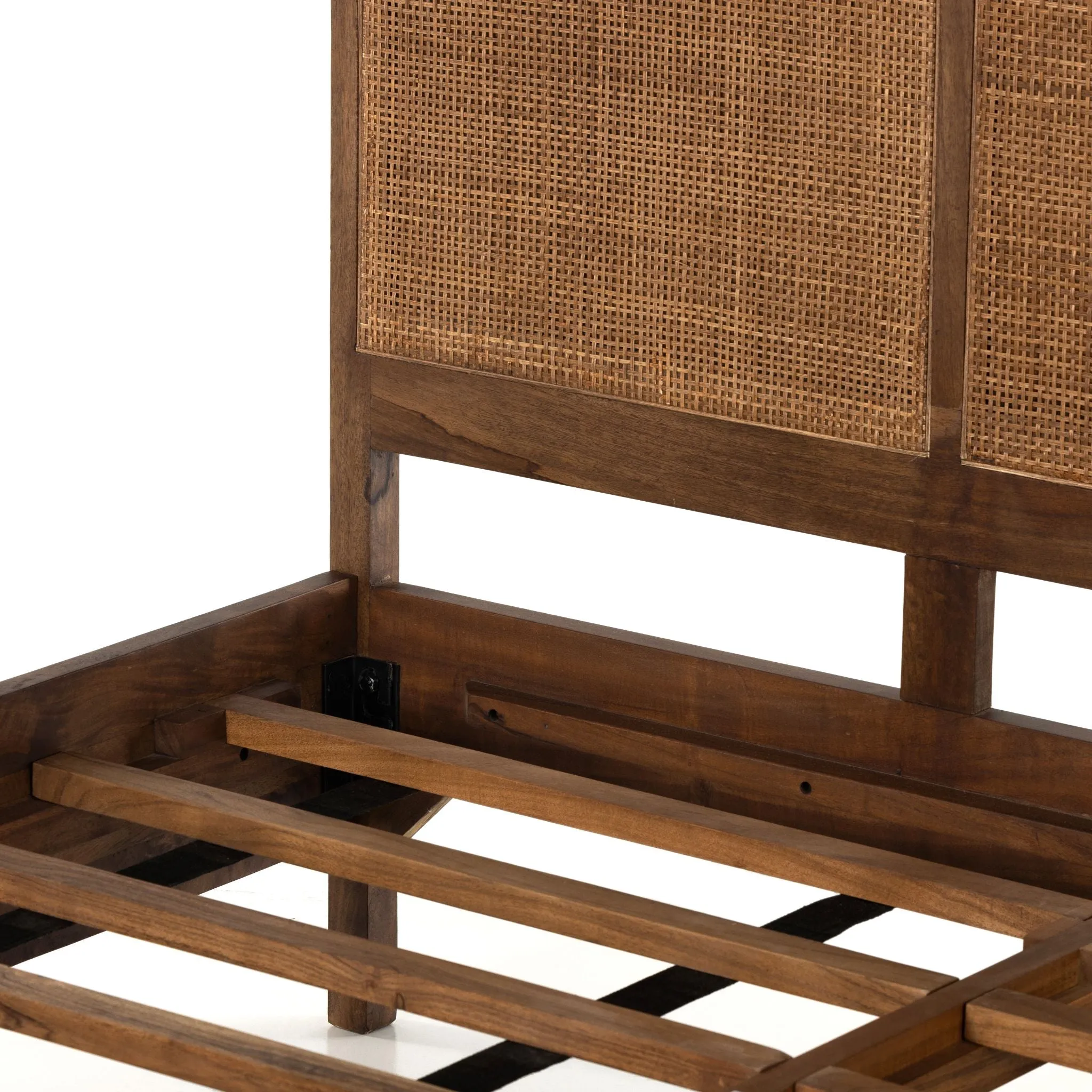 Brown Mango Caned Bed