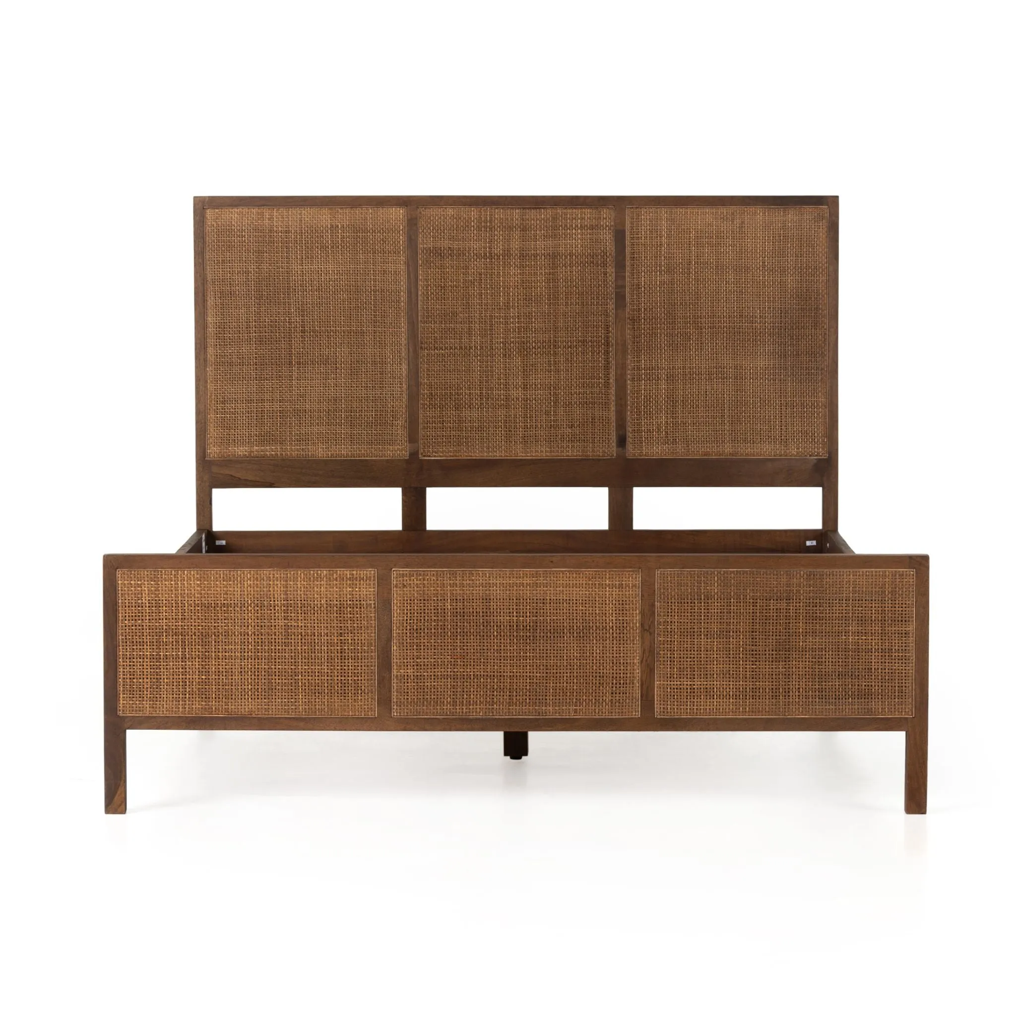 Brown Mango Caned Bed