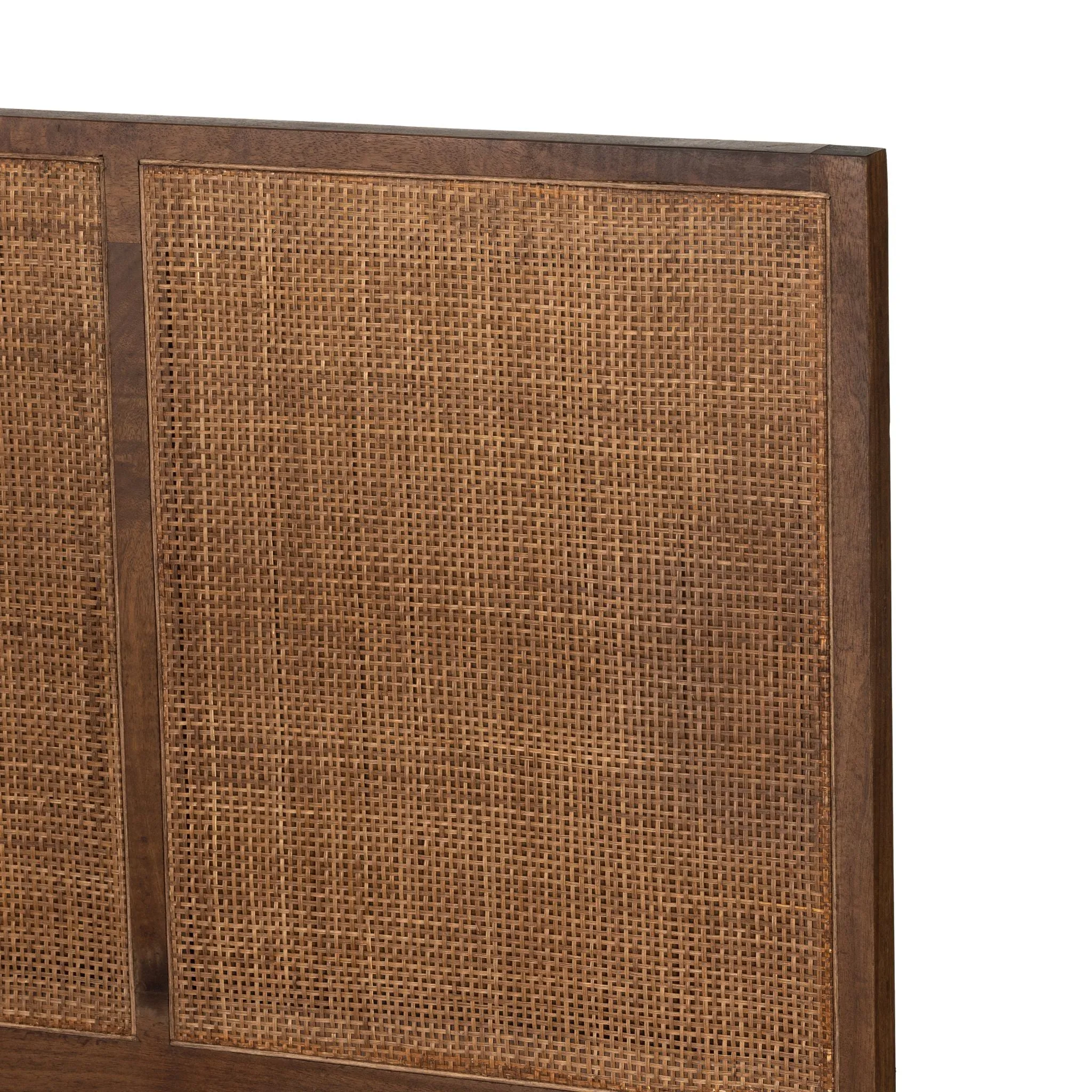 Brown Mango Caned Bed
