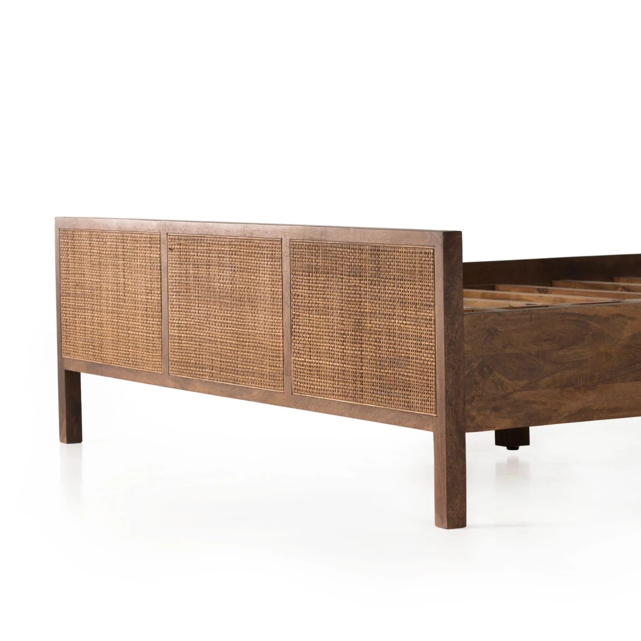 Brown Mango Caned Bed