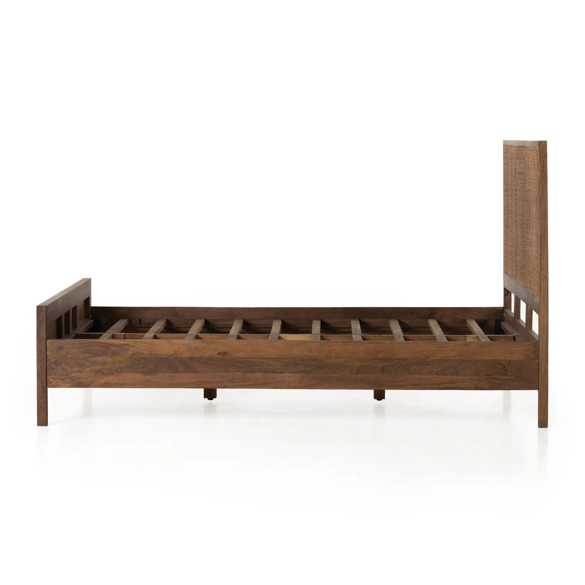 Brown Mango Caned Bed