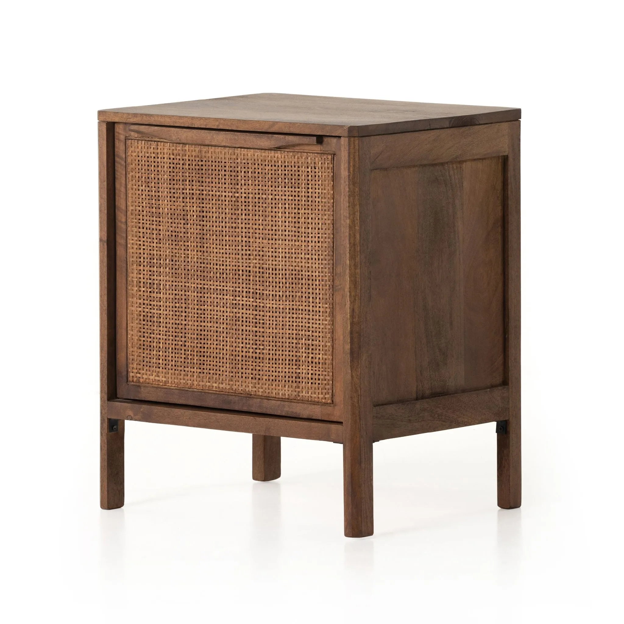 Brown Mango Caned Nightstand