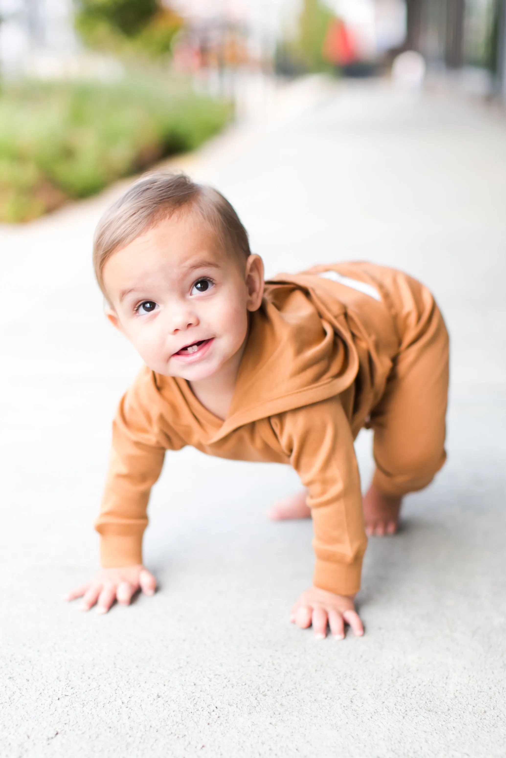 Colored Organics - Madison Hooded Pullover in Ginger
