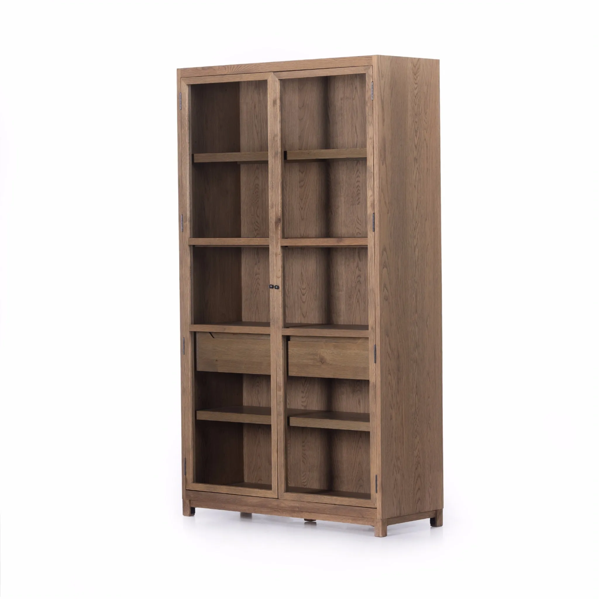 Drifted Oak Framed Glass Cabinet