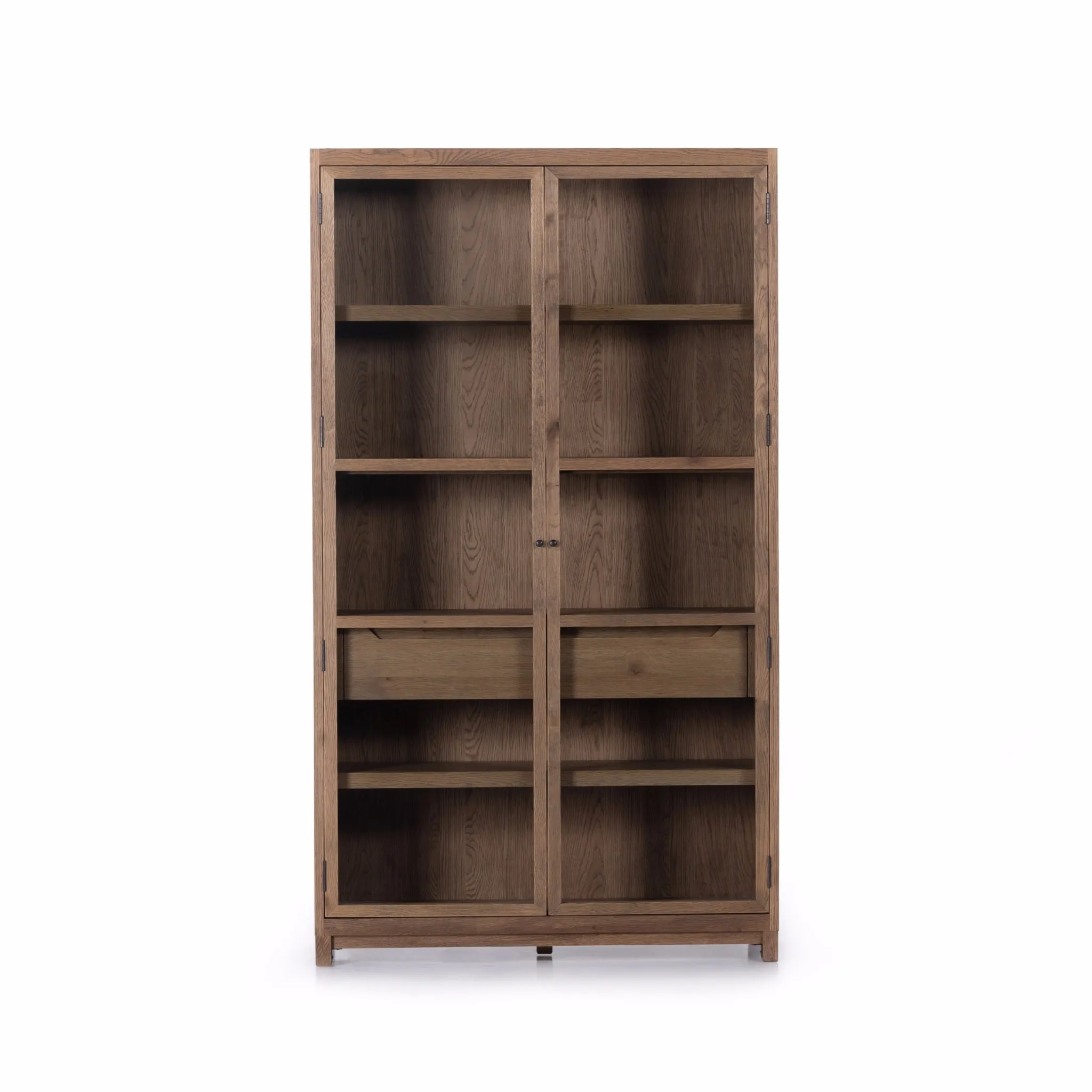 Drifted Oak Framed Glass Cabinet