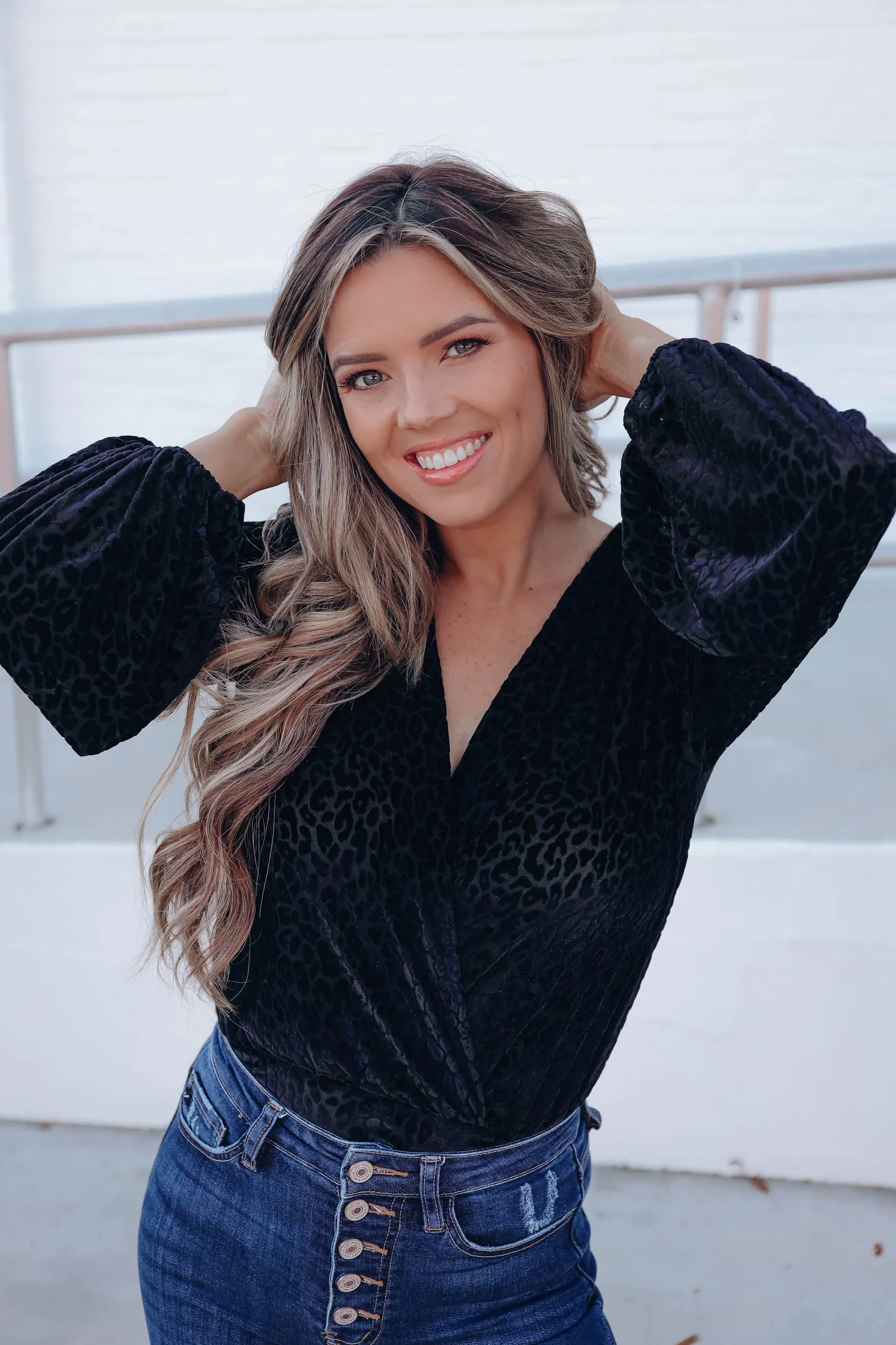 Feelin' Fierce Velvet Bodysuit - Black