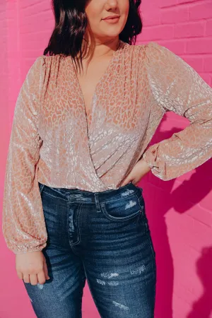 Feelin' Fierce Velvet Bodysuit - Natural