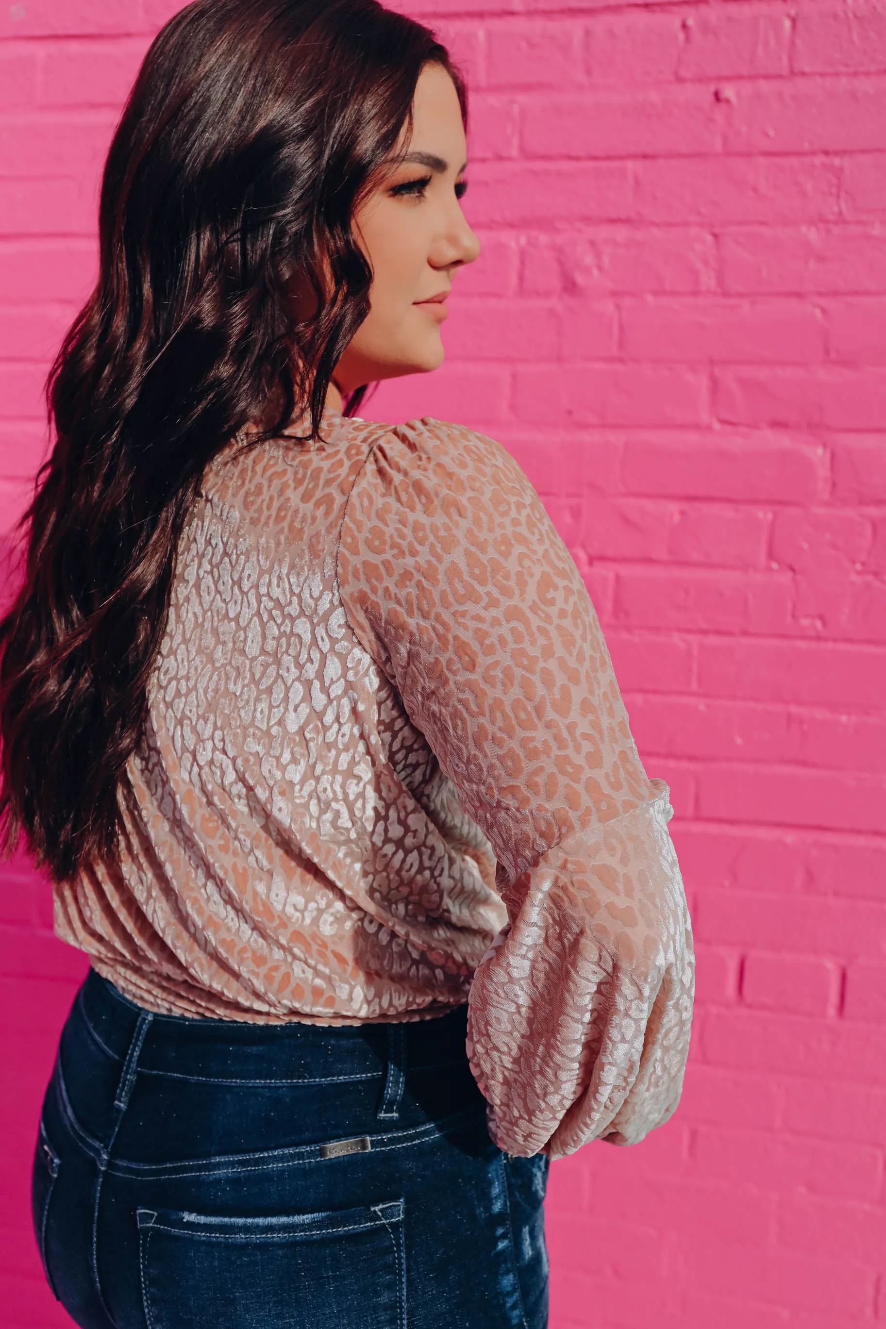 Feelin' Fierce Velvet Bodysuit - Natural