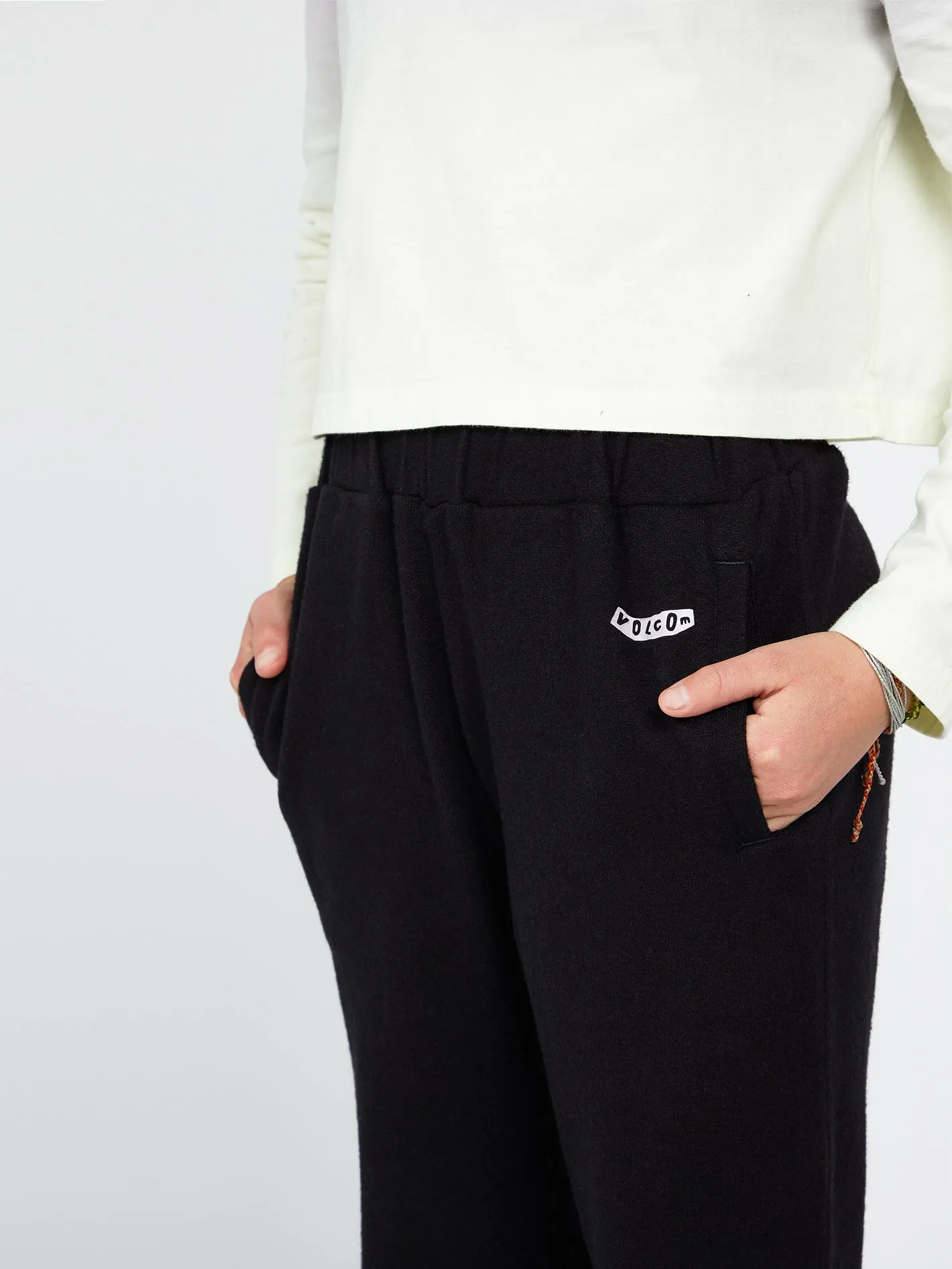 Girls Lived In Lounge Fleece Pants - Black