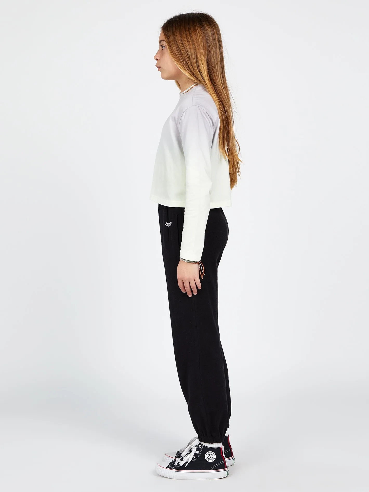 Girls Lived In Lounge Fleece Pants - Black