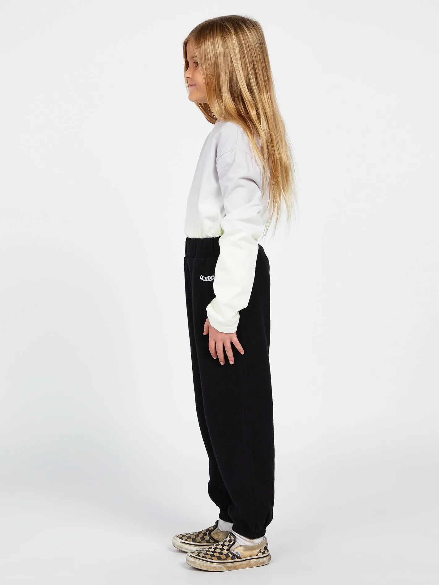 Girls Lived In Lounge Fleece Pants - Black