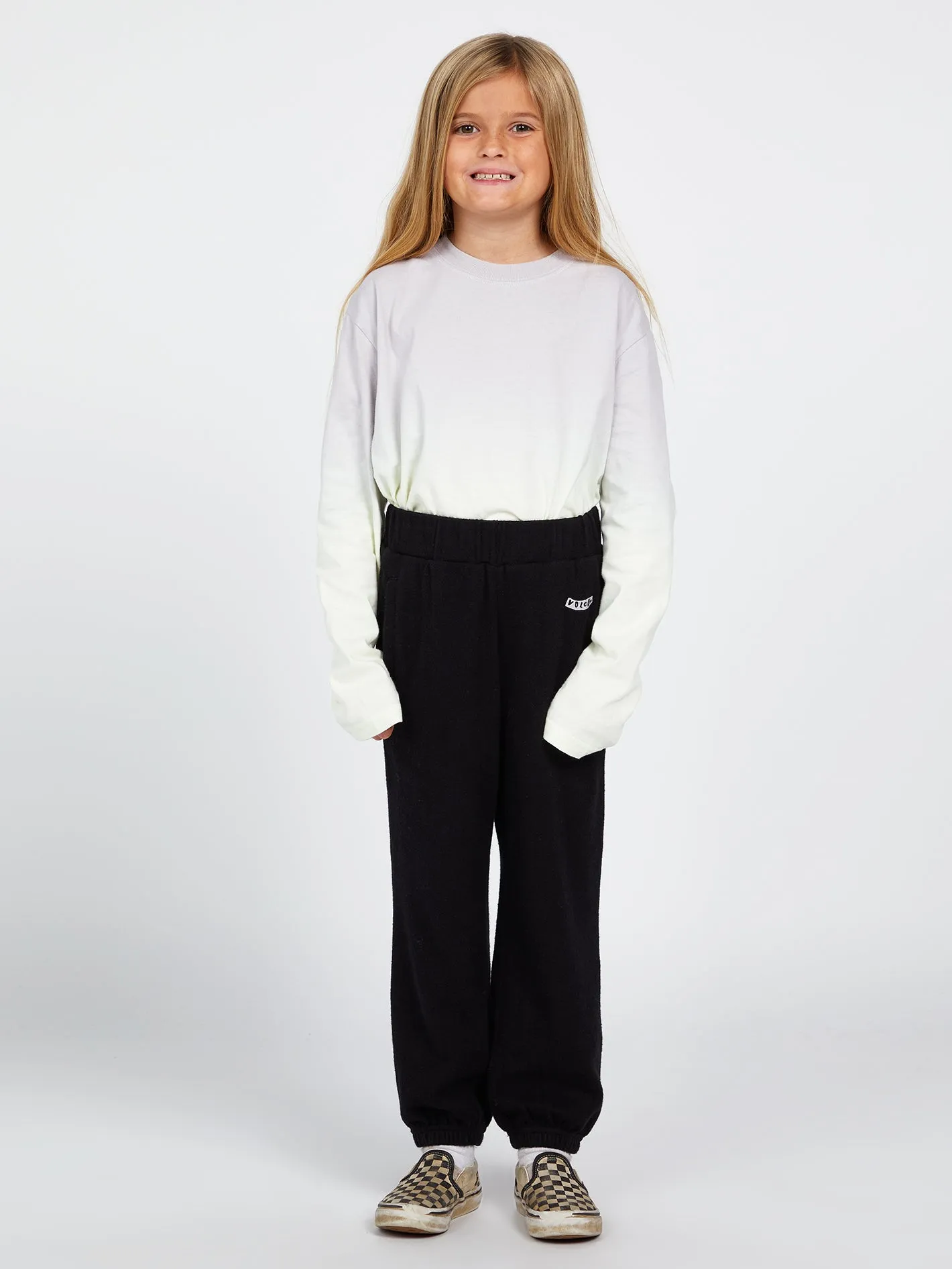 Girls Lived In Lounge Fleece Pants - Black