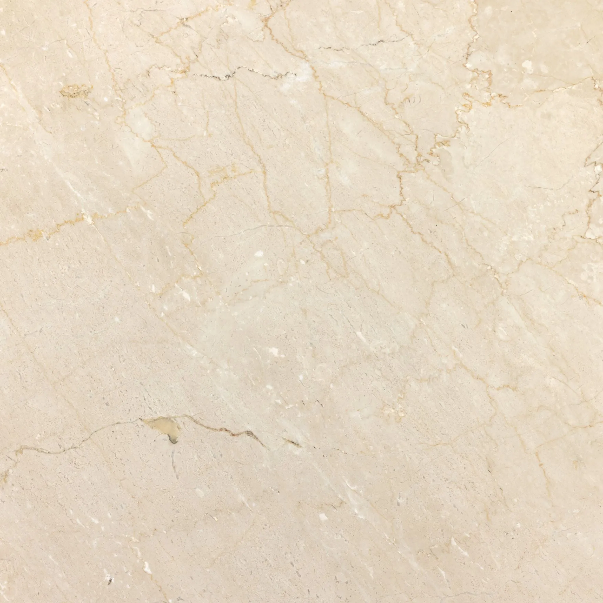 Italian Bistro-style Dining Table, Cream Marble 38"