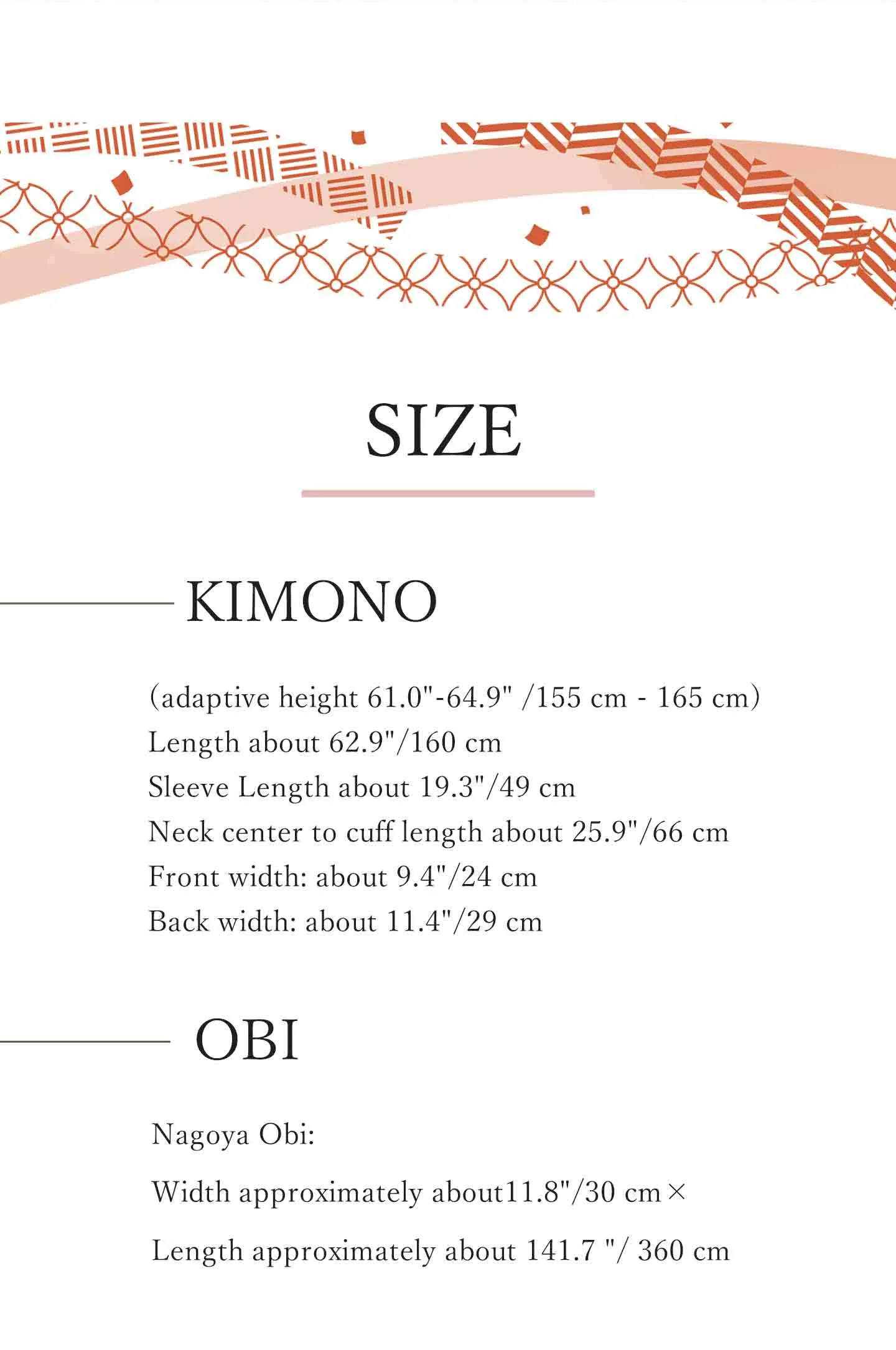 Kimono 4 Piece Coordinate Set / Kimono, Obi, Obi-age, Obi-jime / tailored M Size/pink a fine lattice pattern