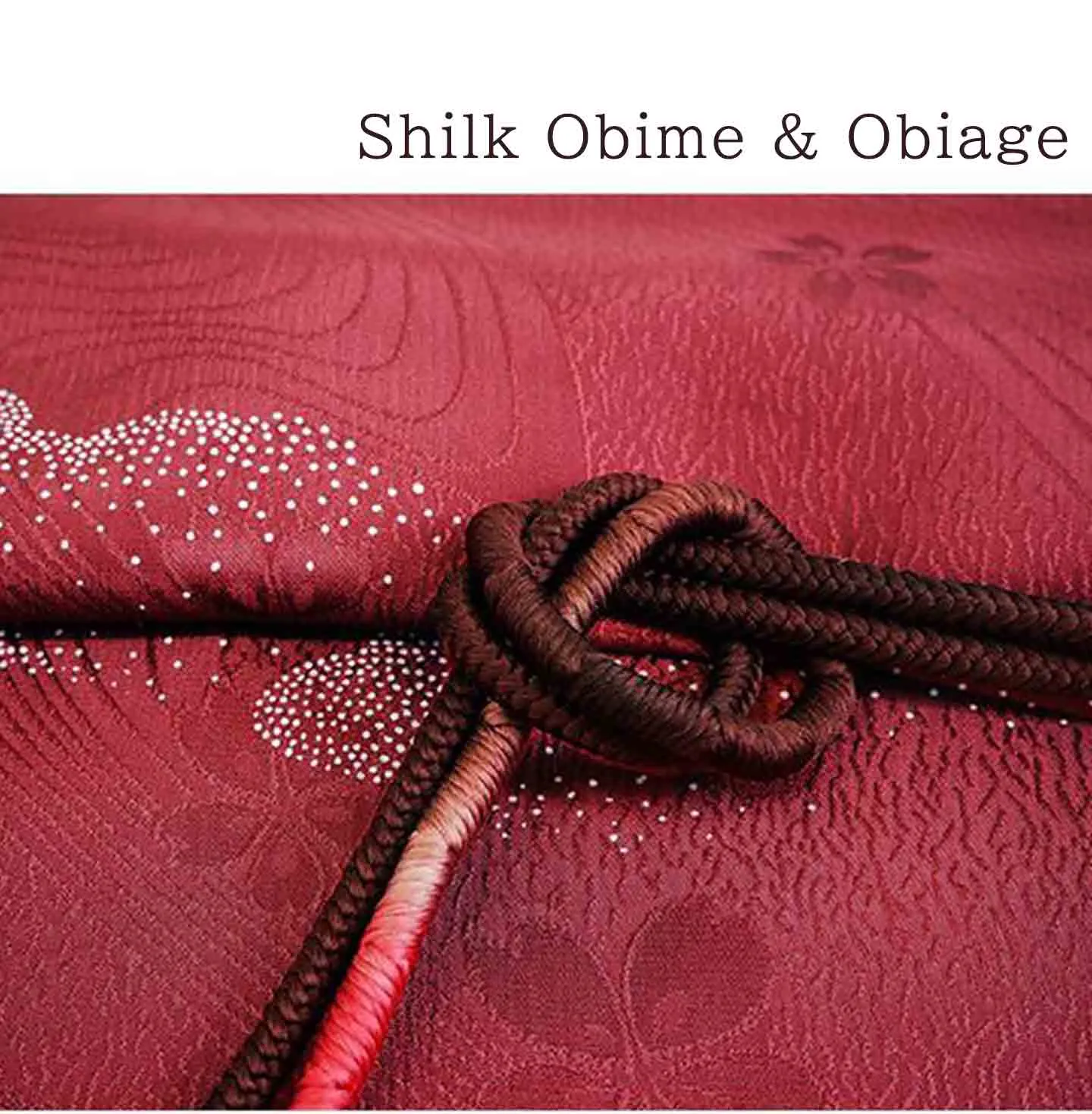 Kimono 4 Piece Coordinate Set / Kimono, Obi, Obi-age, Obi-jime / tailored M Size/pink a fine lattice pattern