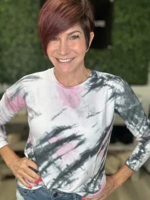Marble Wash Scoop Top