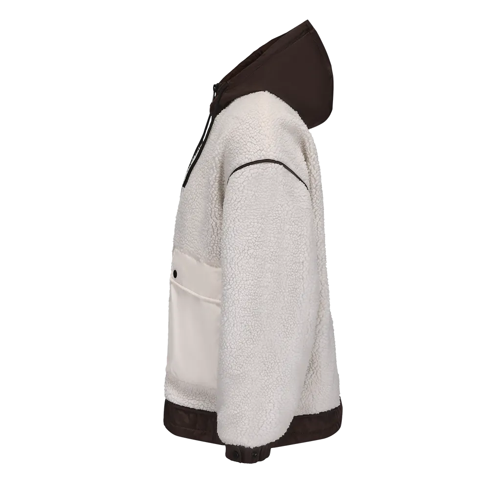 Men's Plush Sherpa Hoodie Fleece Jacket