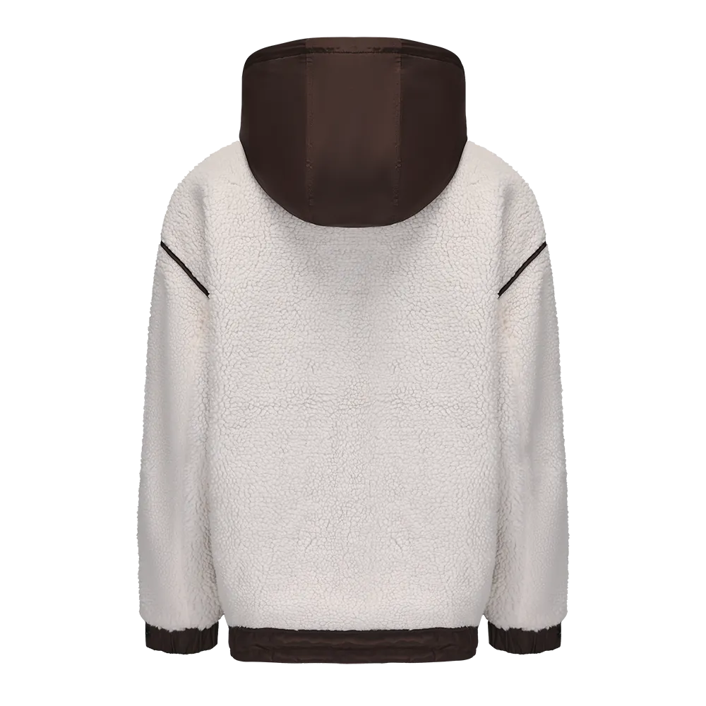 Men's Plush Sherpa Hoodie Fleece Jacket