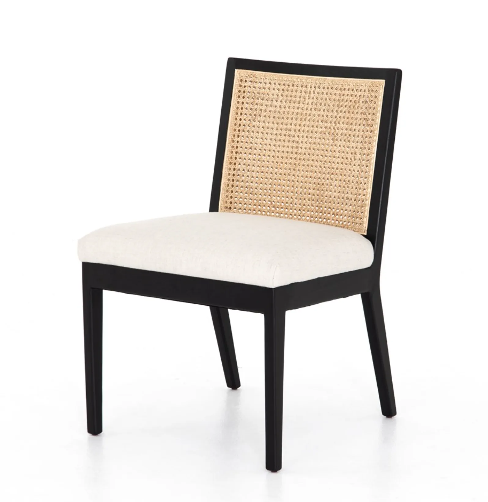 Natural Cane Armless Dining Chair
