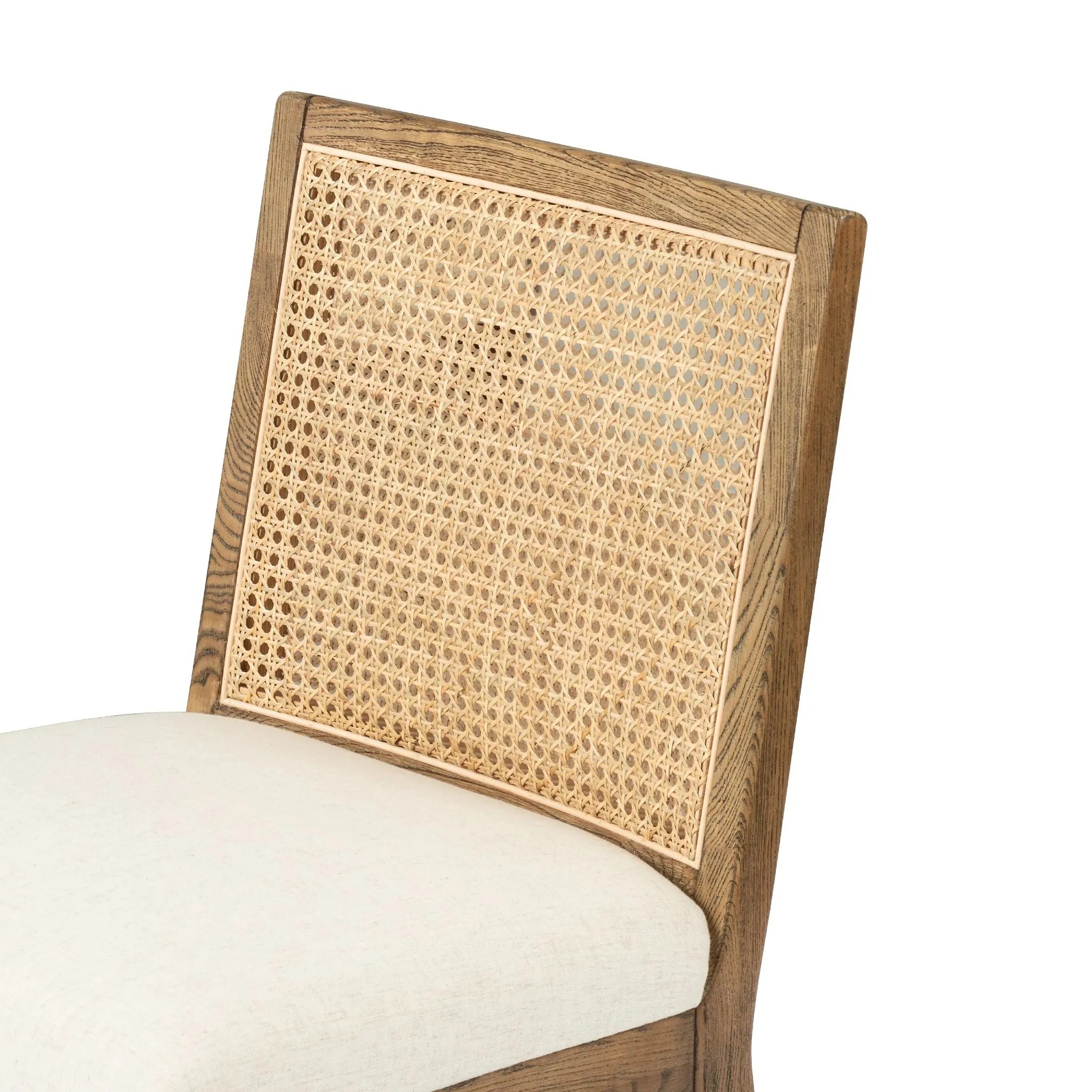 Natural Cane Armless Dining Chair