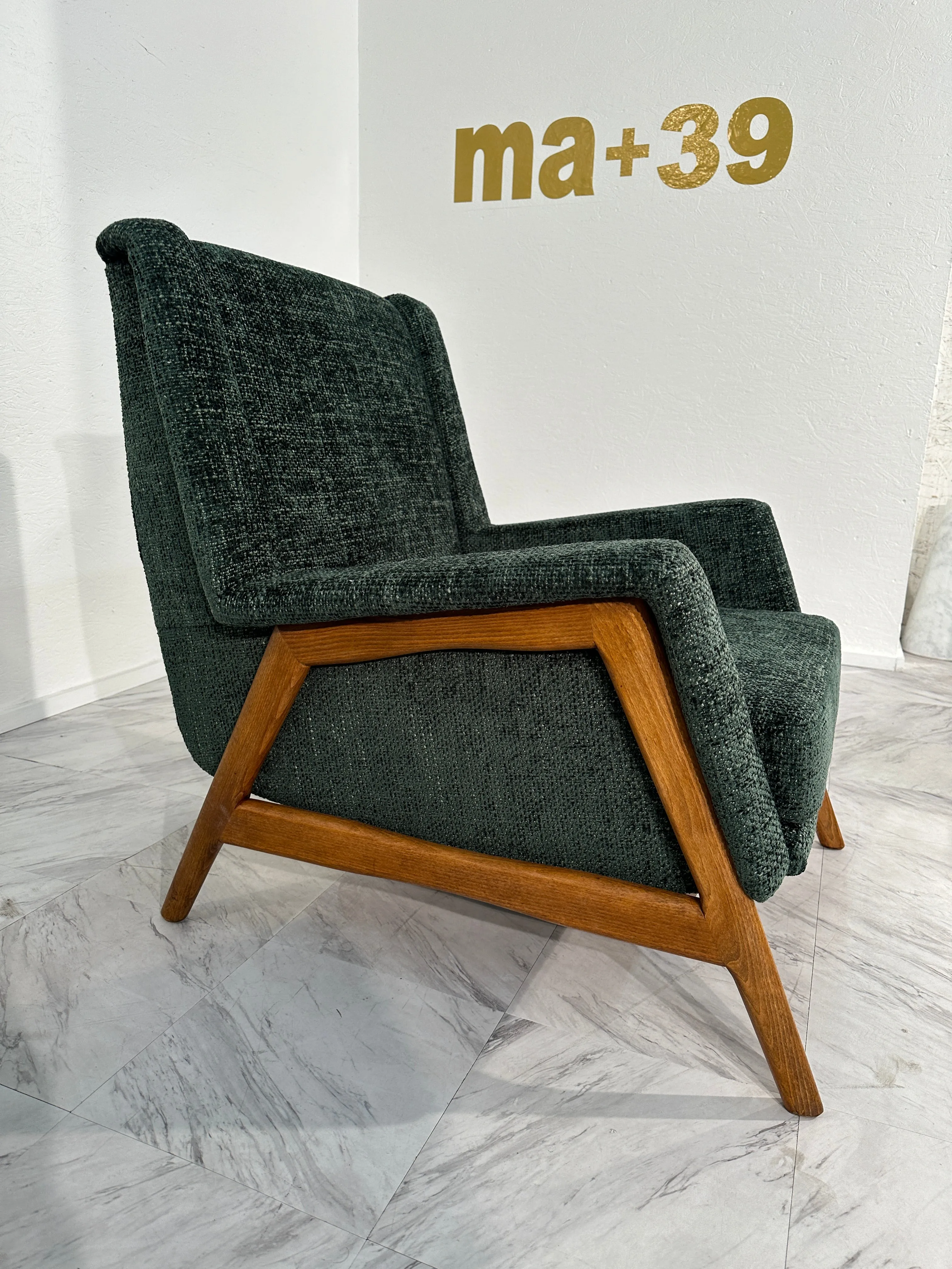 Pair of 2 Italian Contemporary Armchair 1970s