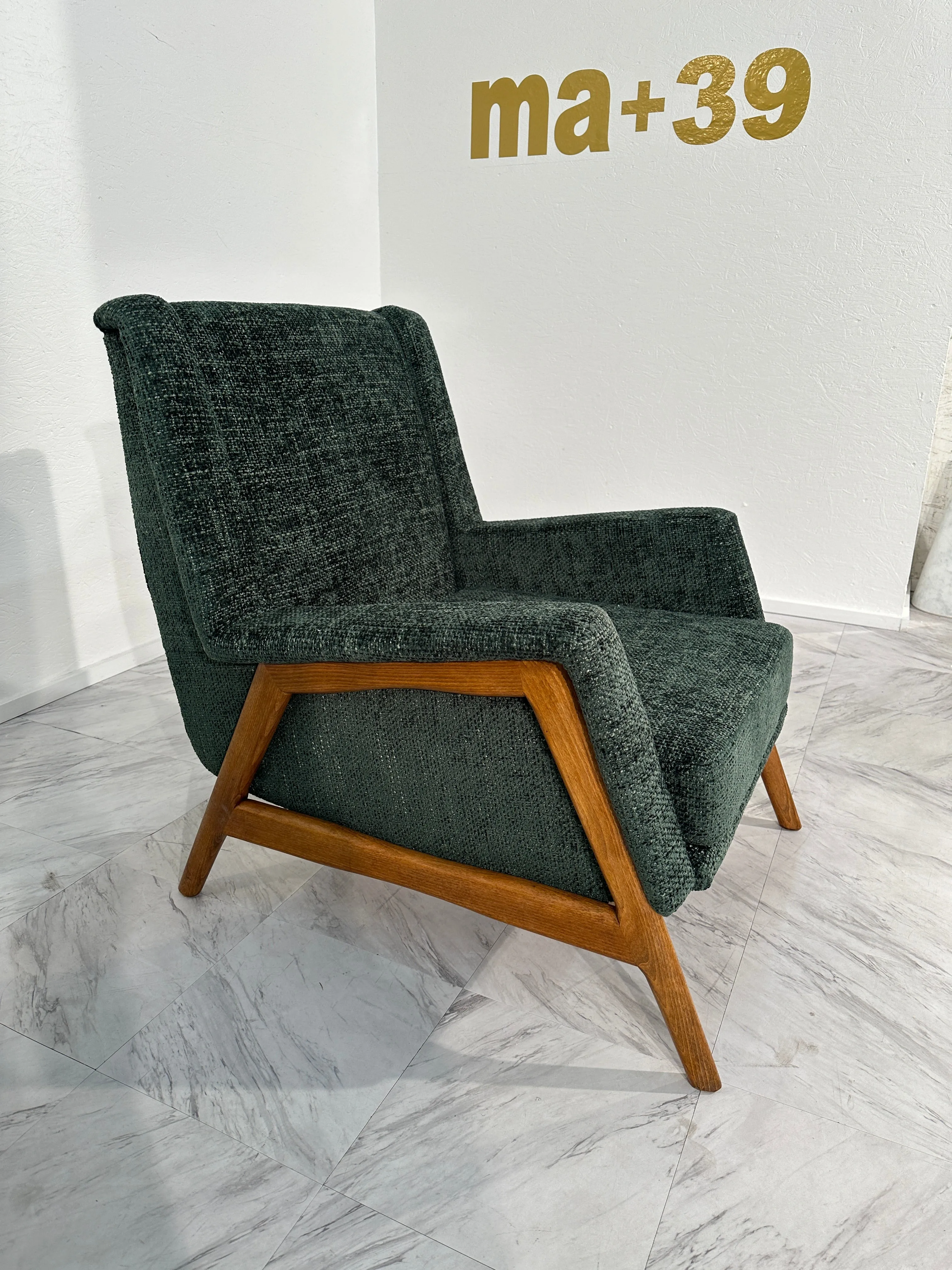 Pair of 2 Italian Contemporary Armchair 1970s