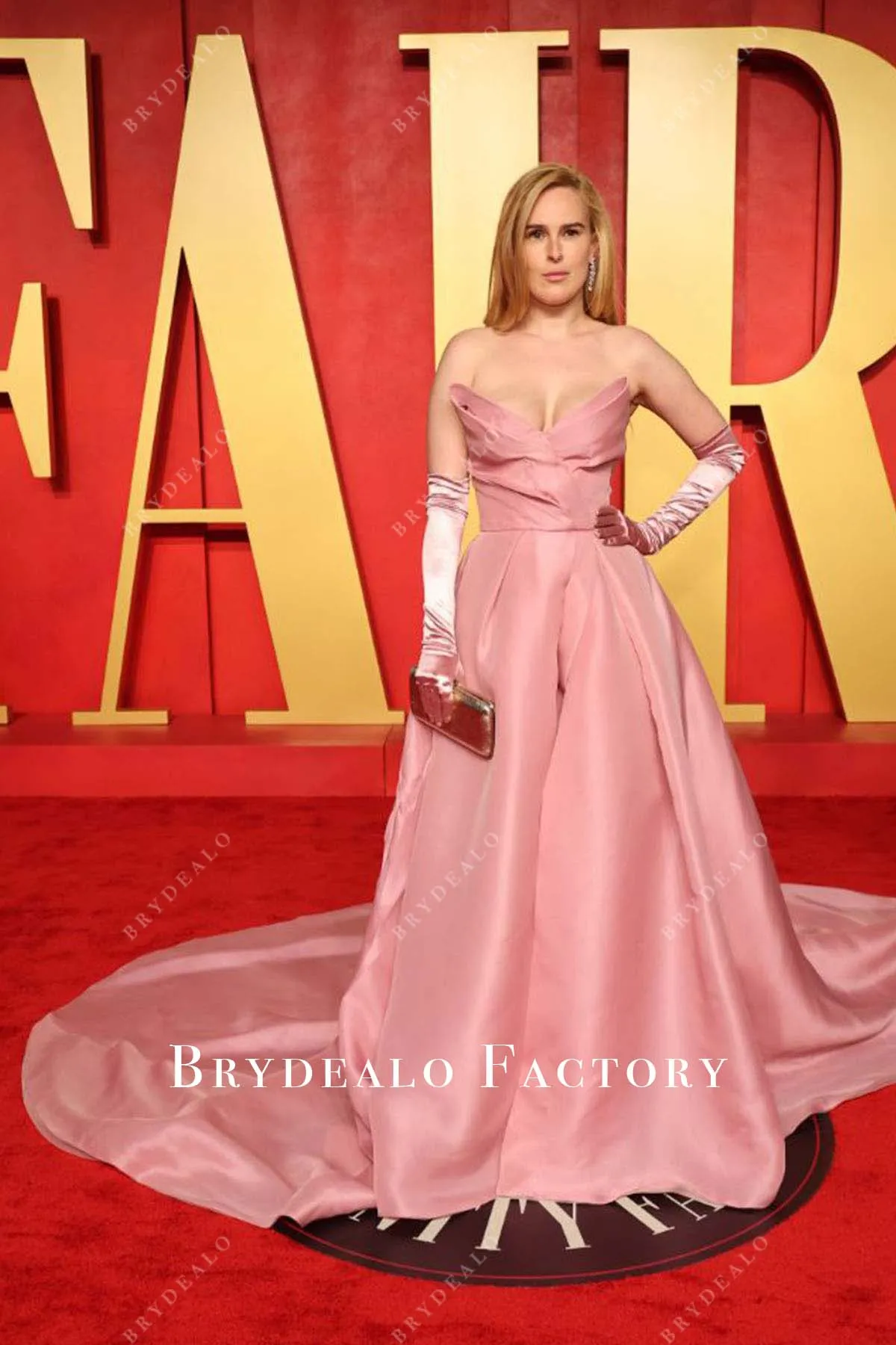 Rumer Willis Pink Strapless 2024 Oscars After Party Dress