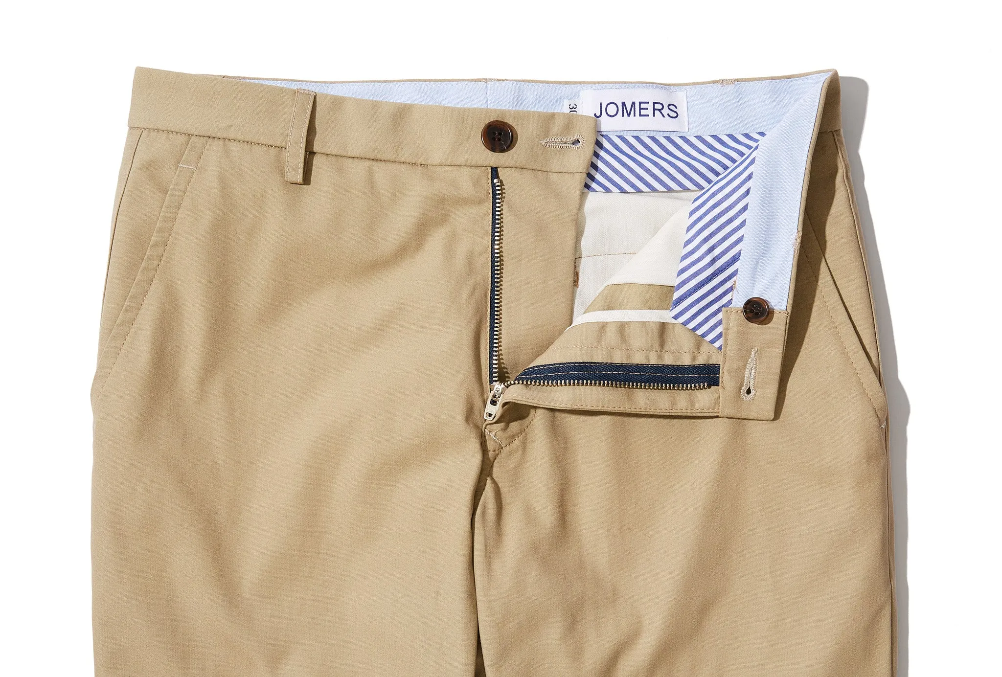 Sanford (Slim) - Khaki Japanese Poplin Chino