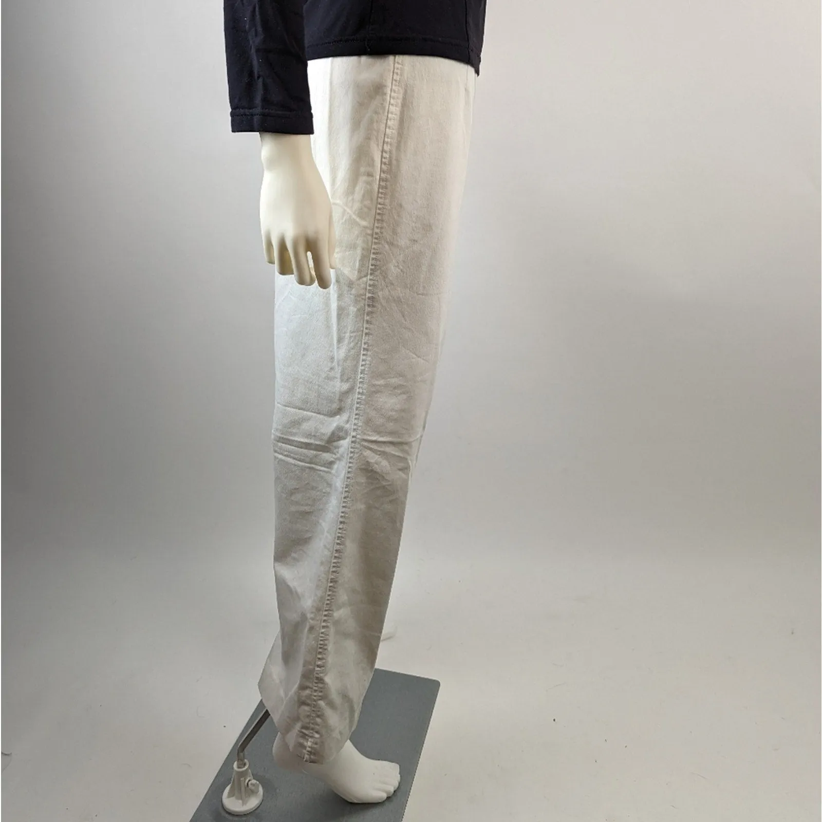Sigrid Olsen Impressionist White Cropped Pants 10/31