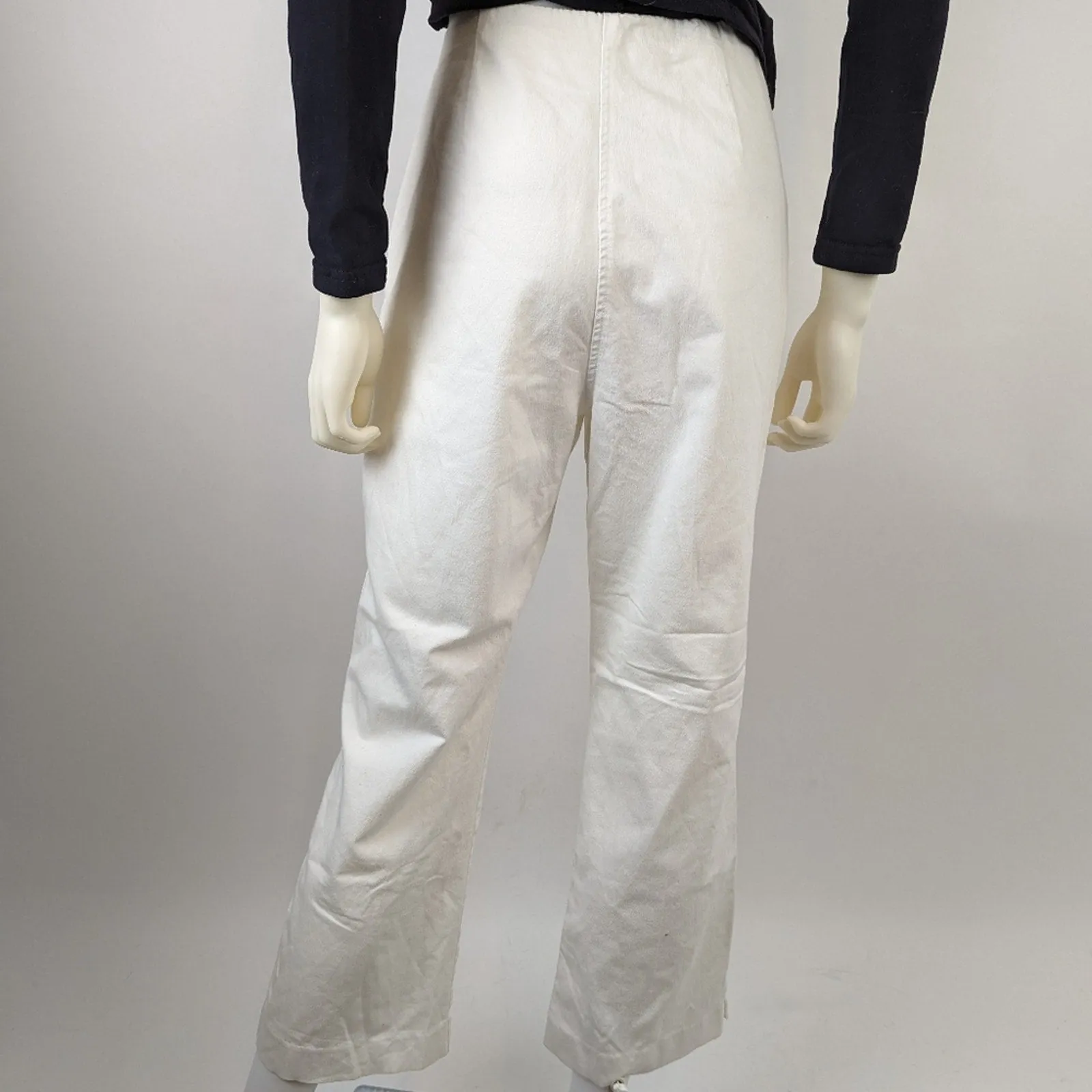 Sigrid Olsen Impressionist White Cropped Pants 10/31