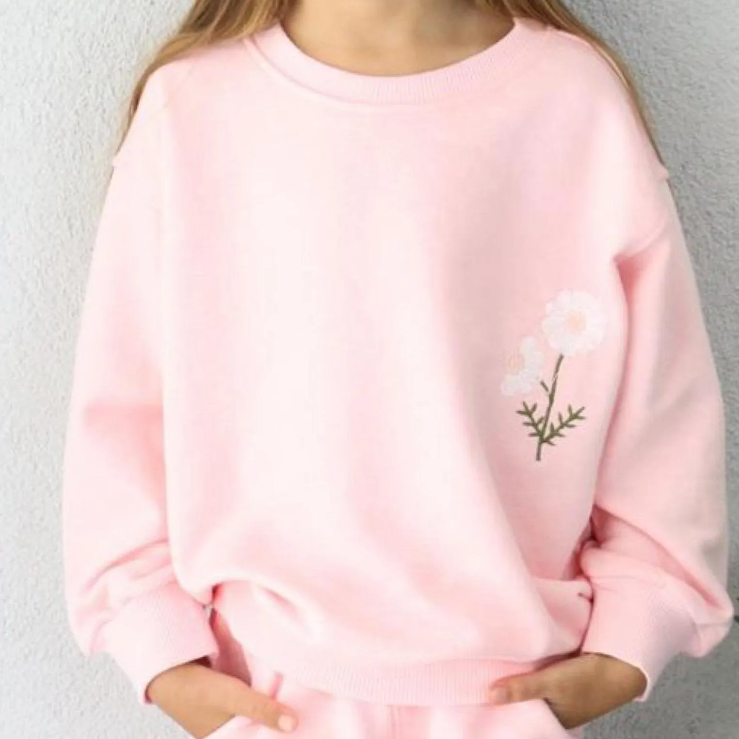 Soft Flower Casual Jogger Set