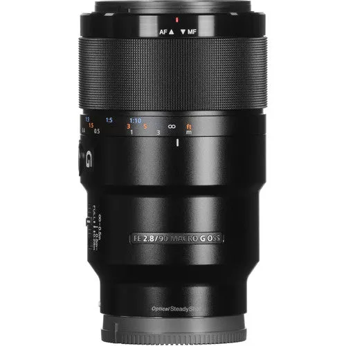 SONY just focus macro lens FE 90 mm F2.8 Macro G OSS E mount full size for SEL90M28G - International Version (No Warranty)