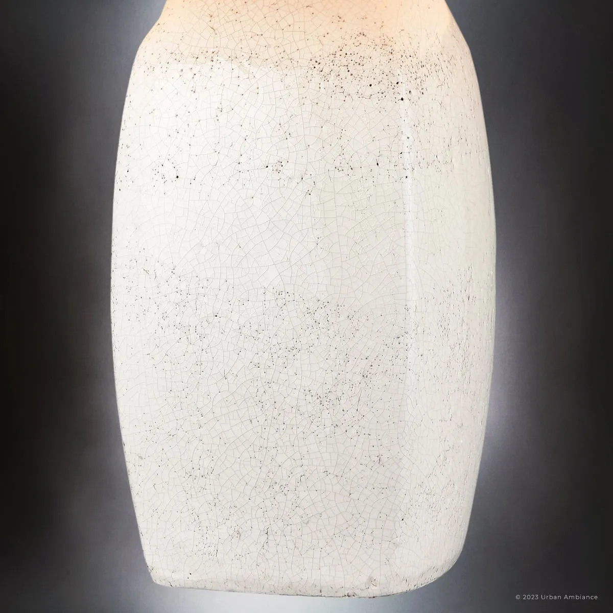 UEX7870 Modern Rustic Table Lamp 15''W x 15''D x 23''H, White Finish, Harmony Collection