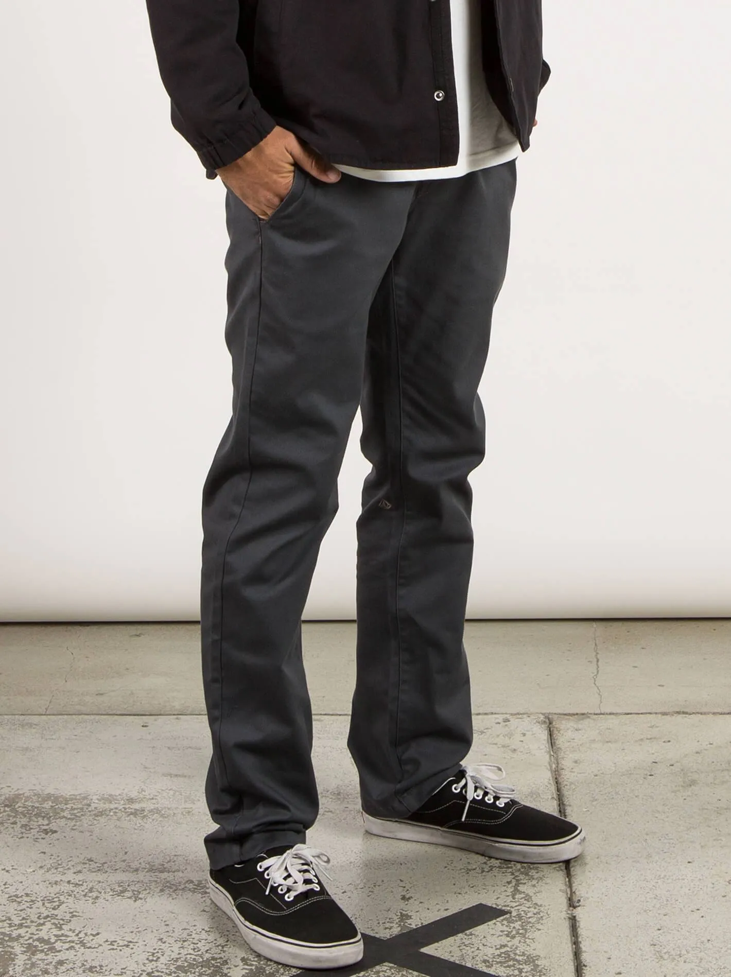 Volcom Frickin Modern Stretch Pant - Charcoal