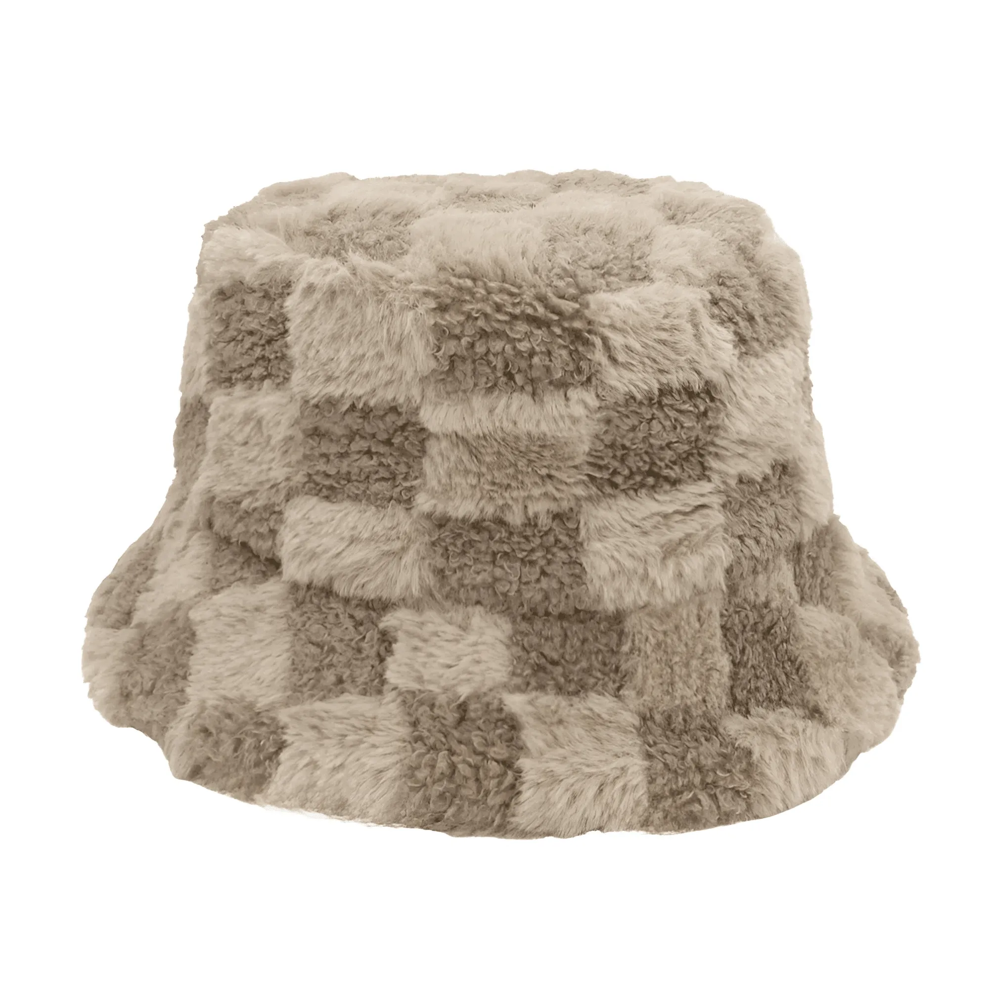 Warm Faux Fur Bucket Hats Women Men Fluffy Thick Faux Rabbit Hair Hats