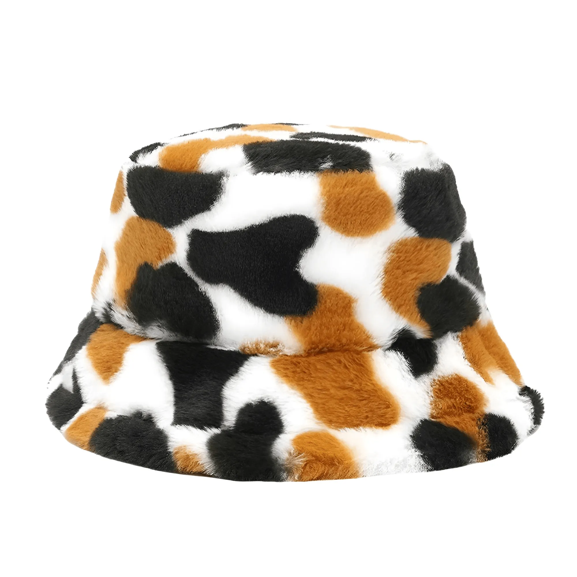 Warm Faux Fur Bucket Hats Women Men Fluffy Thick Faux Rabbit Hair Hats