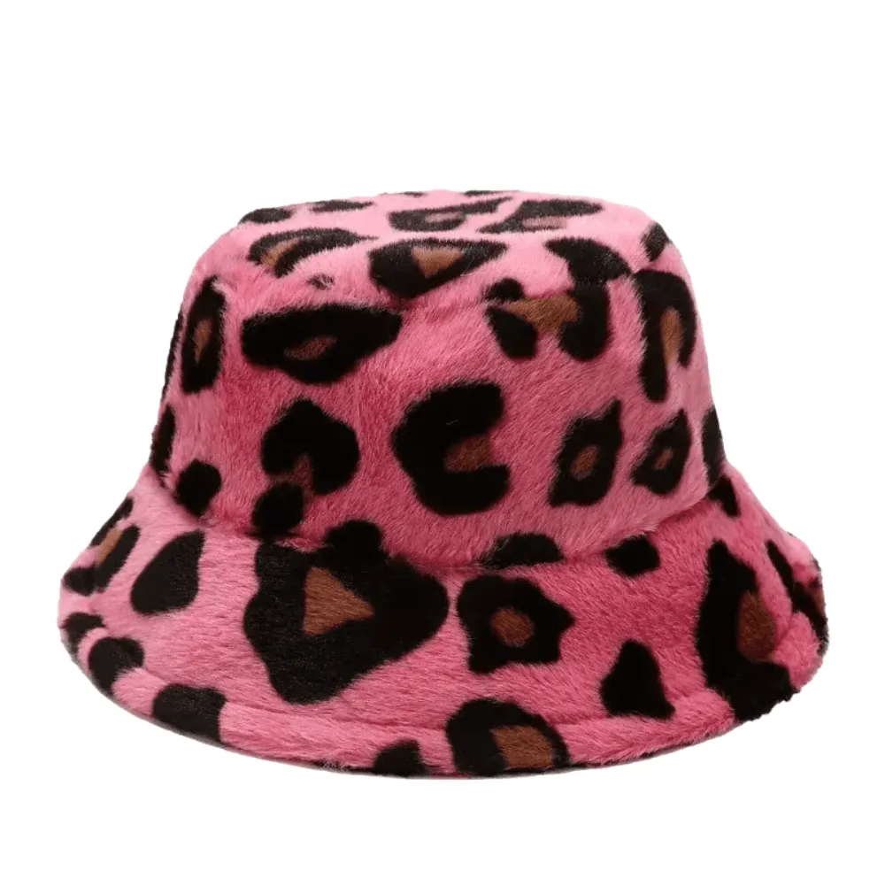 Warm Faux Fur Bucket Hats Women Men Fluffy Thick Faux Rabbit Hair Hats