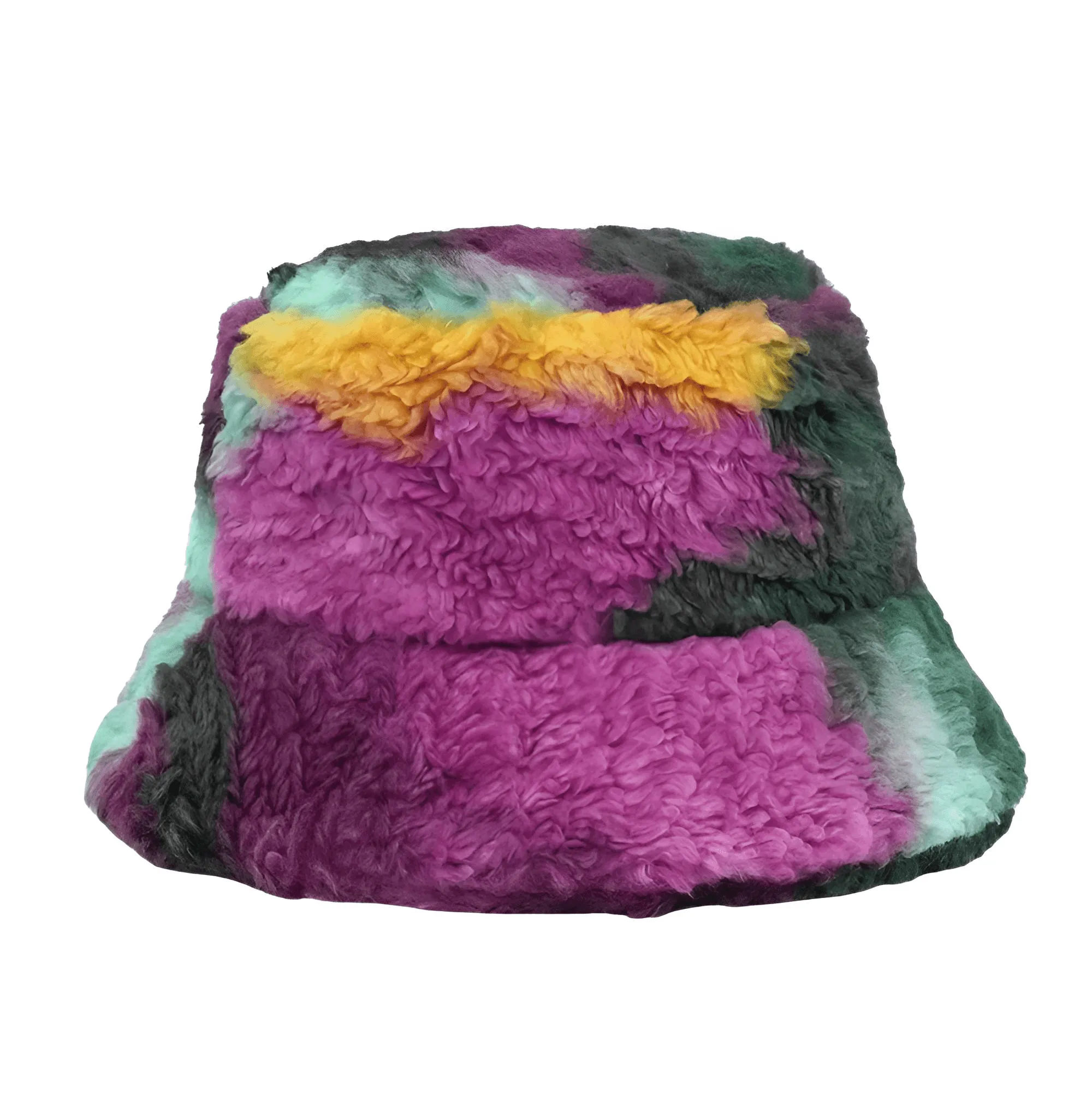 Warm Faux Fur Bucket Hats Women Men Fluffy Thick Faux Rabbit Hair Hats