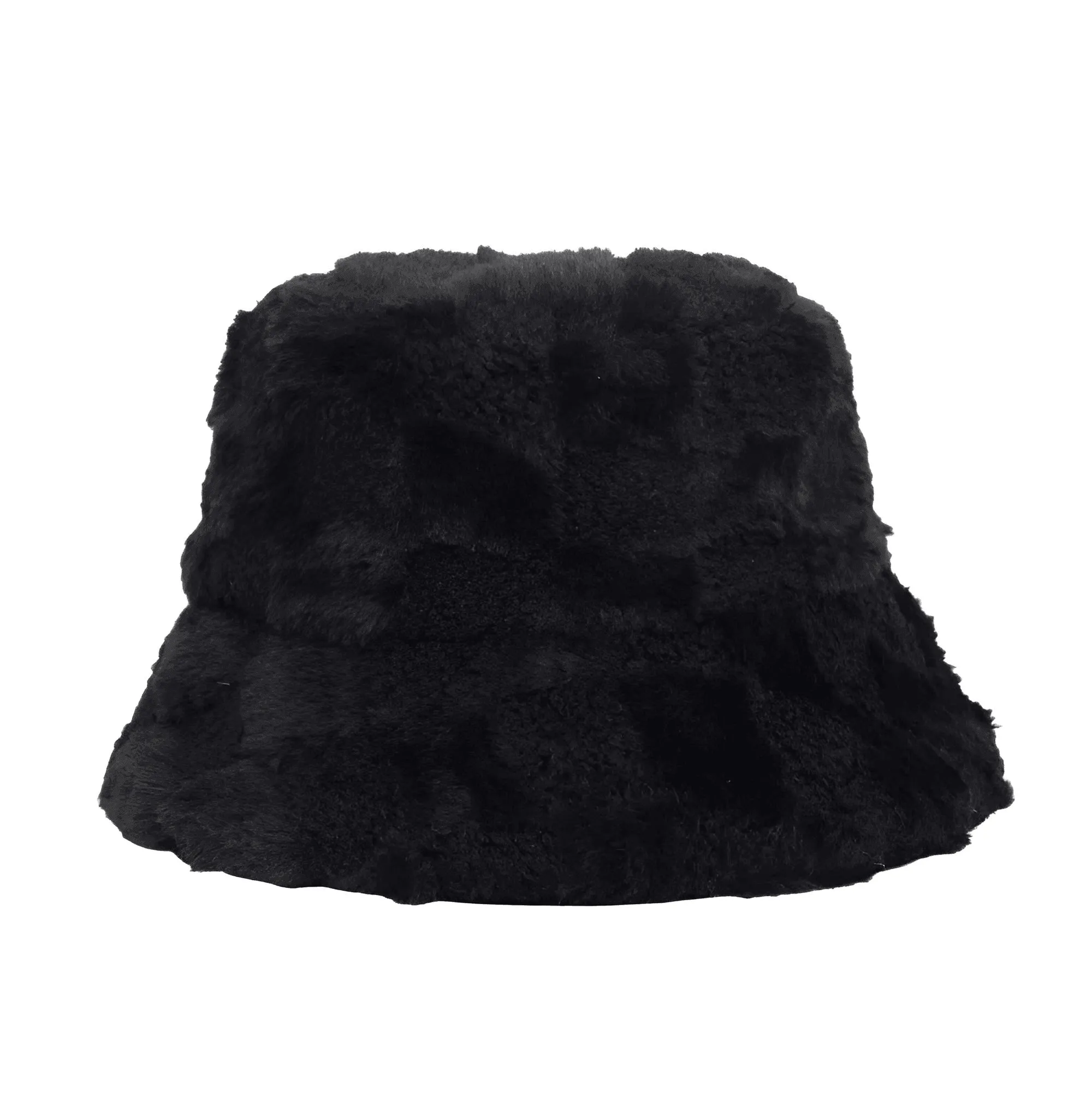 Warm Faux Fur Bucket Hats Women Men Fluffy Thick Faux Rabbit Hair Hats