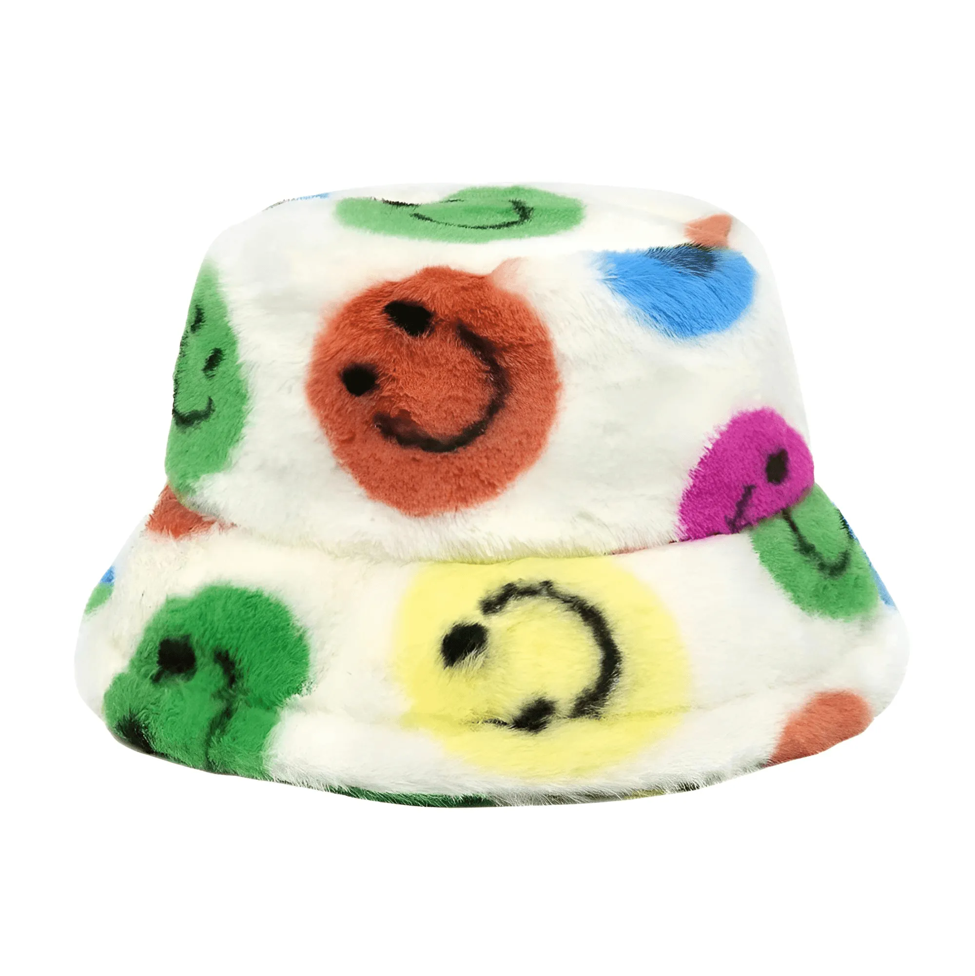 Warm Faux Fur Bucket Hats Women Men Fluffy Thick Faux Rabbit Hair Hats