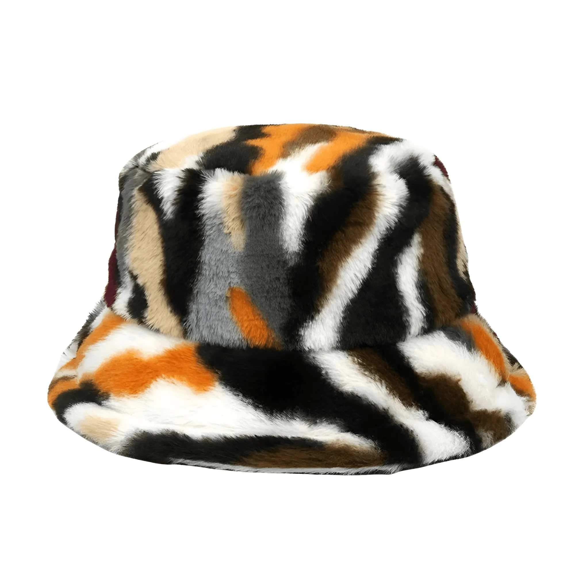 Warm Faux Fur Bucket Hats Women Men Fluffy Thick Faux Rabbit Hair Hats