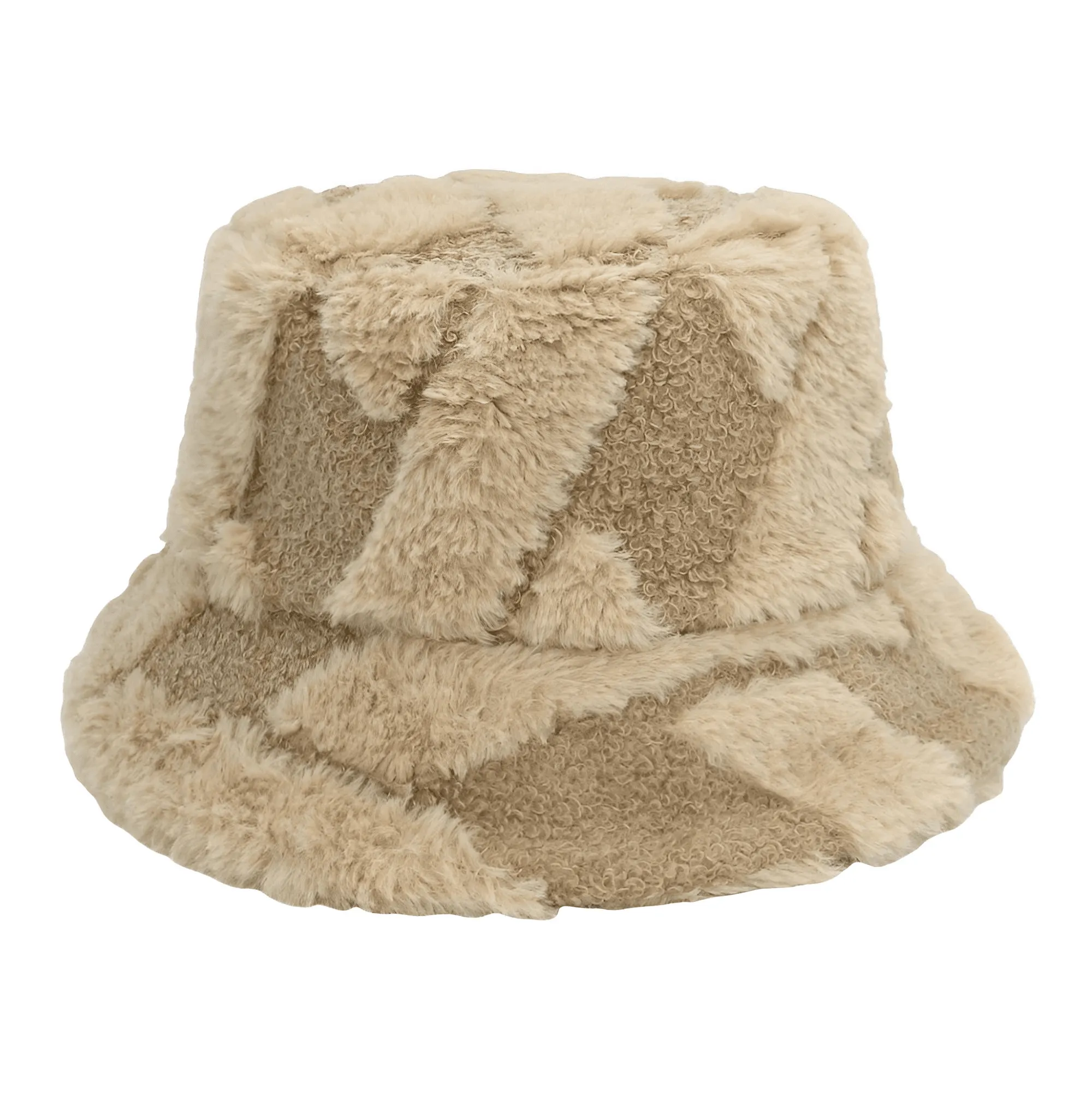 Warm Faux Fur Bucket Hats Women Men Fluffy Thick Faux Rabbit Hair Hats