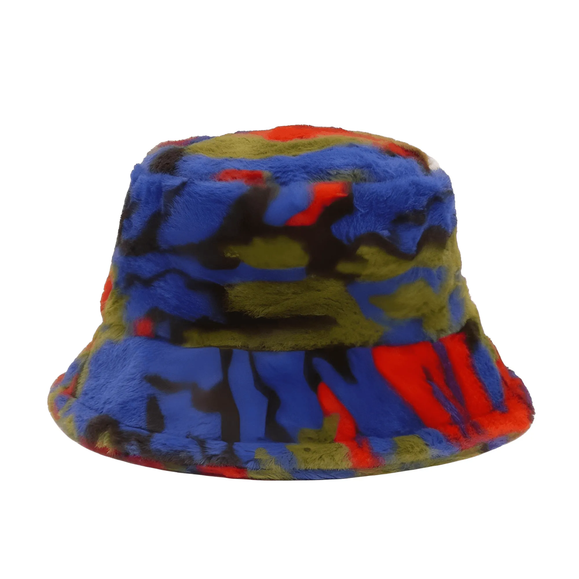 Warm Faux Fur Bucket Hats Women Men Fluffy Thick Faux Rabbit Hair Hats
